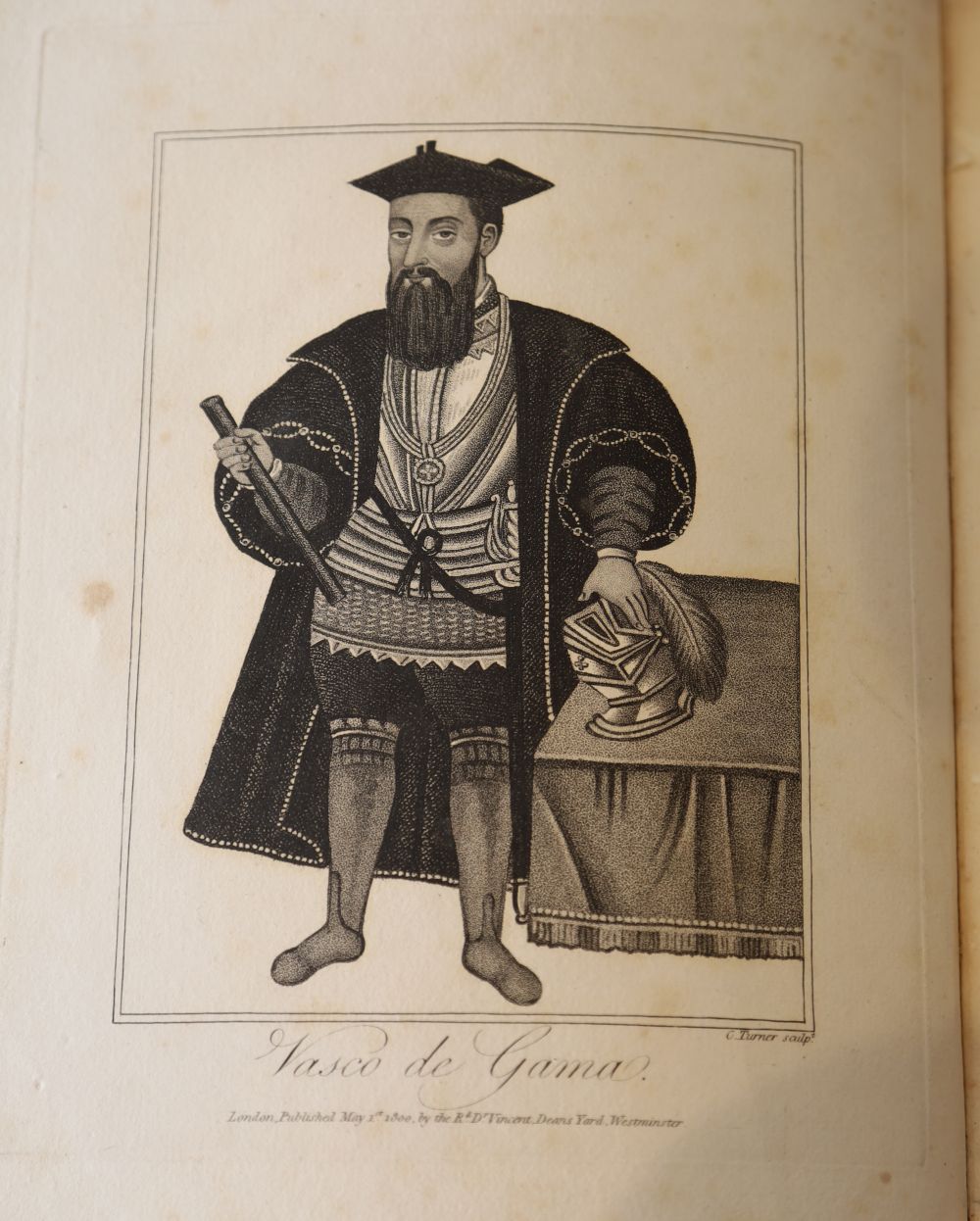 Vincent, William - Periplus of the Erythrean Sea, 2 parts in 1, calf, quarto, frontis, frontis portrait of Vasco de Gama, 6 folding map